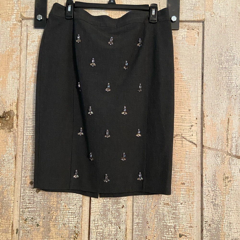 Classic, but blingy above knee skirt